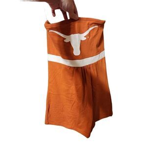 Chick a-d M Longhorn orange strapless top